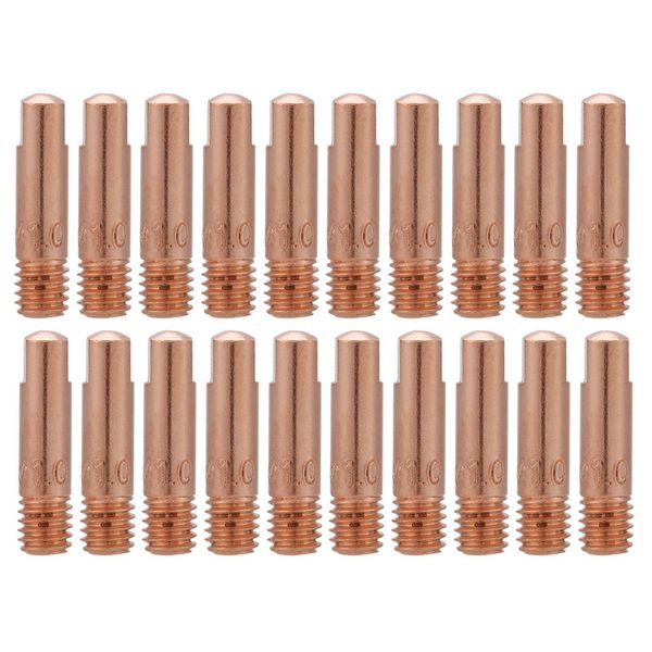 20 Punte Di Contatto In Rame Per Consumabili Per Torce Di Saldatura Mig/Mag 15AK (1,0 Mm)-image