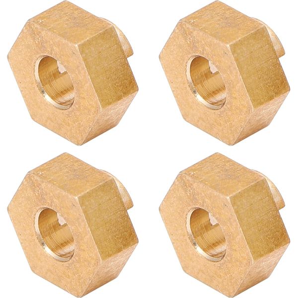 Adattatore Esagonale Rc, Adattatore Esagonale Rc In Ottone, Adattatore Esagonale Per Ruote, Adattatore Esagonale In Ottone 3MM, Accessorio Rc, Adattatore Esagonale Per SCX24 90081-image