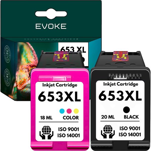 Cartuccia Per Hp 653 Xl ️️ Deskjet Ink Advantage 1275 2374 2375 2775 2776 6075 6475 ️ ️-image