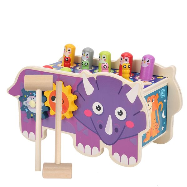 Gioco Del Criceto Della Talpa, Giocattolo Del Martello, Giocattolo Di Legno Del Martello, Giocattolo Da Tavolo Del Martello Di Colpo, Gioco Del Criceto Di Colpo, Giocattolo Del Trascinatore Del Bambino-image