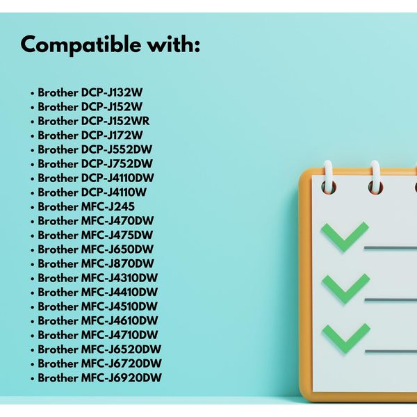 Cartuccia Per Brother 123XB LC123BK ️️ Dcp J132W J152W J552DW J752DW ️-image