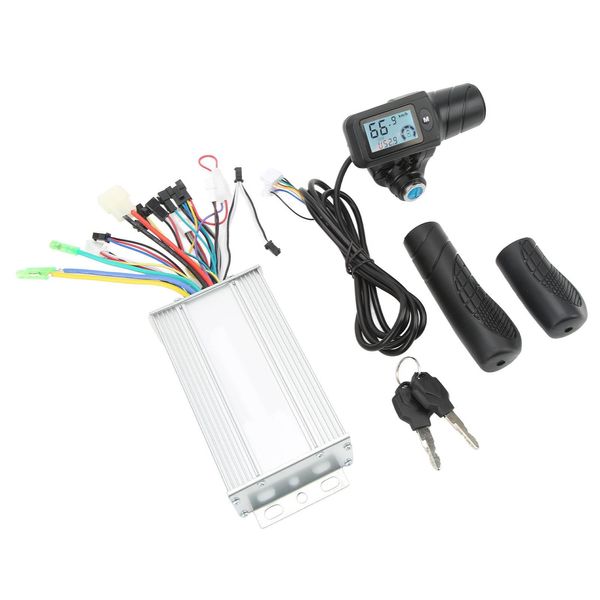 Kit Di Controllo Della Bicicletta Elettrica, Kit Di Pannello Di Controllo Della Bicicletta Elettrica, Pannello Lcd Di Controllo Dello Scooter Elettrico, Kit Di Maniglia Di Controllo Della Bicicletta, Kit Di Acceleratore Del Pollice Del Pannello Di Controllo, Kit Di Conversione Della Bicicletta-image