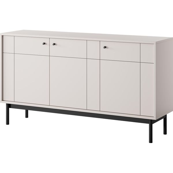 Cassettiera: Cashmere / Nero, 53,5 X 39 X 83,5 Cm-image