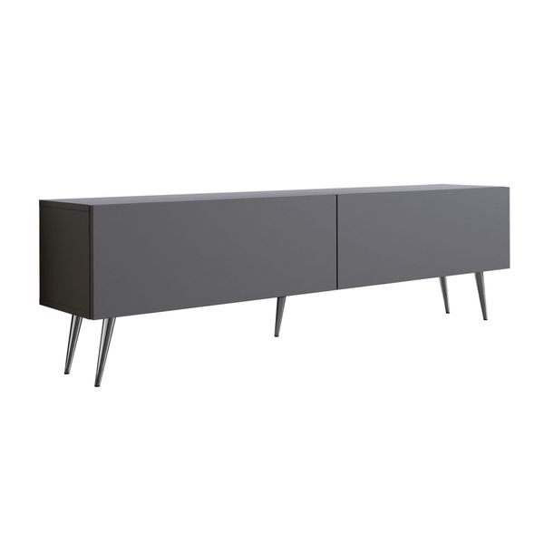 TV-SCHRANK : Antracite, Gambe Cromate, 170 X 52 X 32 Cm-image