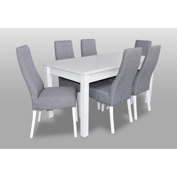 Set Completo Tavolo Da Pranzo 6X Sedie Gruppo Sala Da Pranzo Tavolo Legno Tavoli 7Pz Nuovo-image