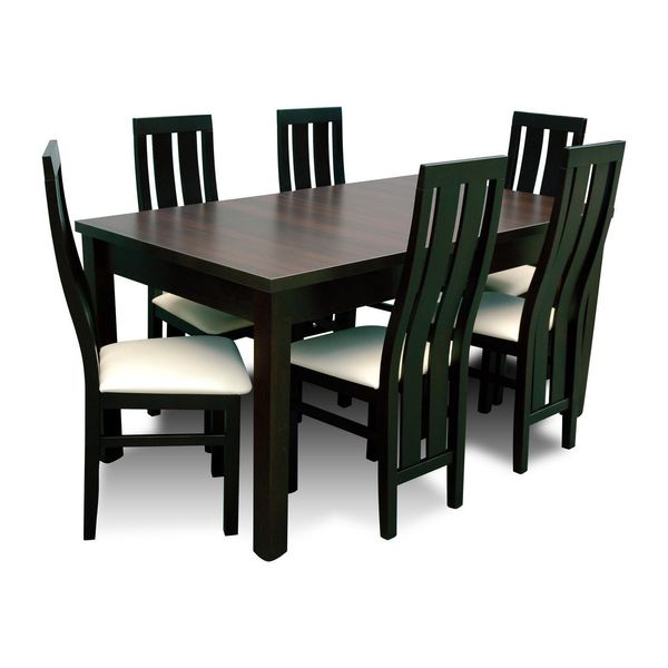 Tavolo Da Pranzo Sala Da Pranzo Set Completo 6X Sedie Set Gruppo Da Pranzo Tavolo Legno Tavoli 7Pz-image