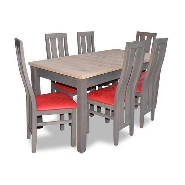 Set Completo Tavolo Da Pranzo 6X Sedie Set Sala Da Pranzo Gruppo Tavolo Da Pranzo Tavoli 7Pz Nuovo-image