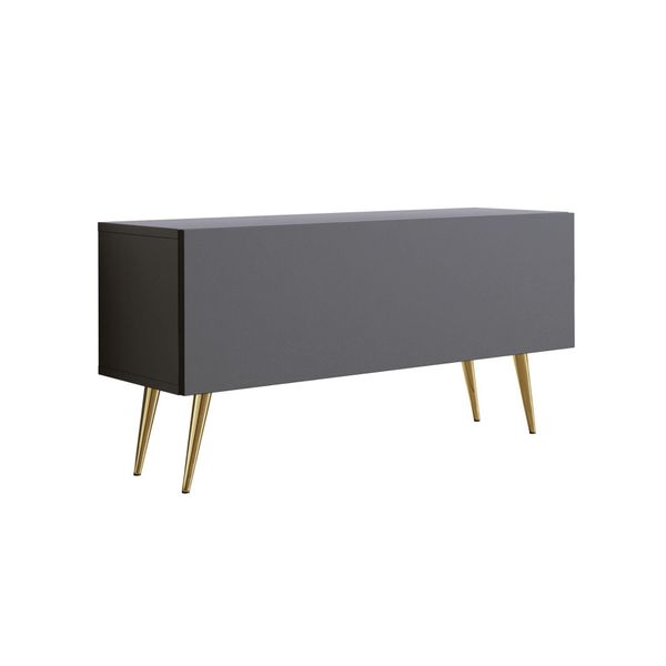 TV-SCHRANK : Antracite, Gambe Dorate, 100 X 52 X 32 Cm-image