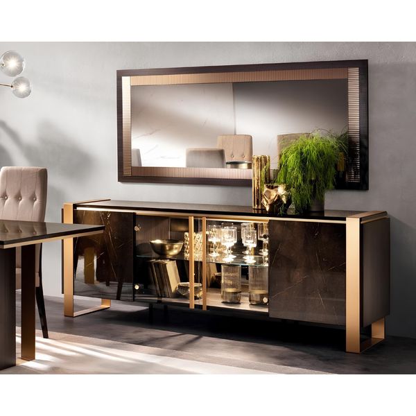 Cassettiera Credenza Cassettiere Credenze Soggiorno Credenza Barocca Specchio Nuovo-image