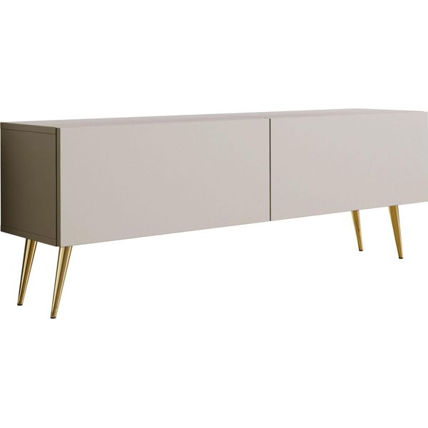 Sedia Tv: Cachemire, Gambe Dorate, 140 X 52 X 32 Cm-image