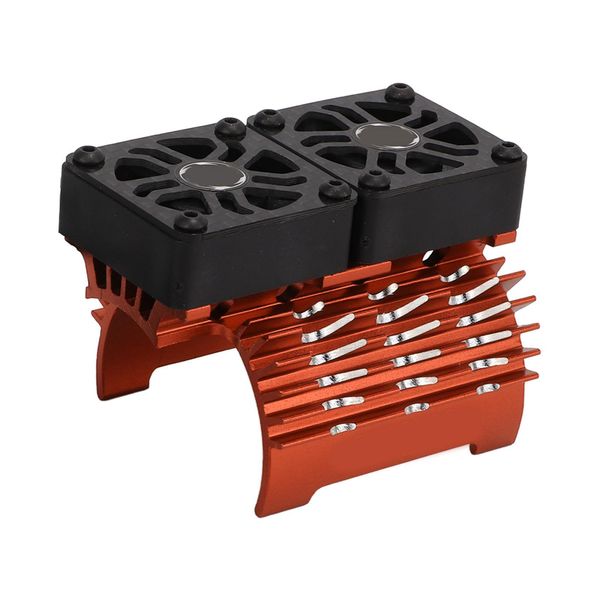 Ventola Di Raffreddamento Del Motore Senza Spazzola, Dissipatore Del Motore Del Doppio Fan, Radiatore Del Motore Del Doppio Fan, Ventola Di Raffreddamento Del Motore Senza Spazzola Di Rc, Ventola Di Dissipazione Di Calore Del Motore Senza Spazzola, Dissipatore Del Motore Dell'automobile Di Rc-image