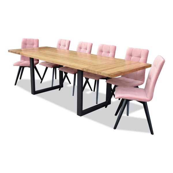 Tavolo Da Pranzo 6X Sedie Set Sala Da Pranzo Classica 7 Pezzi Set Tavolo Rettangolare Sedia-image