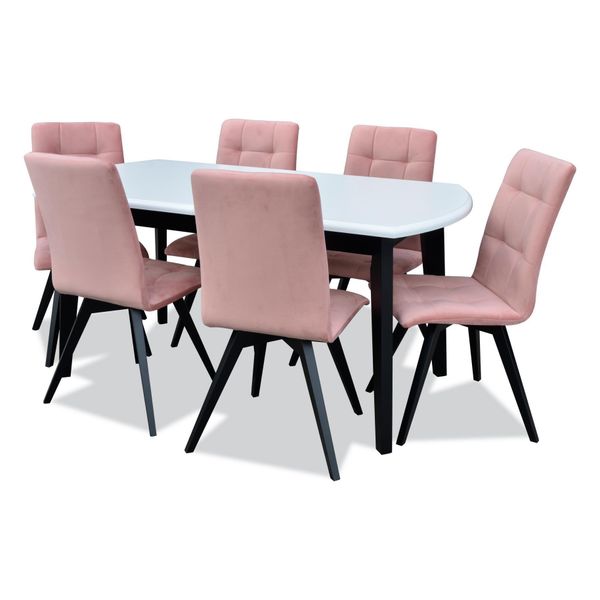 Tavolo Da Pranzo 6 Sedie Set Sala Da Pranzo Tavoli Classici Tavolo 7 Pezzi Nuovo-image