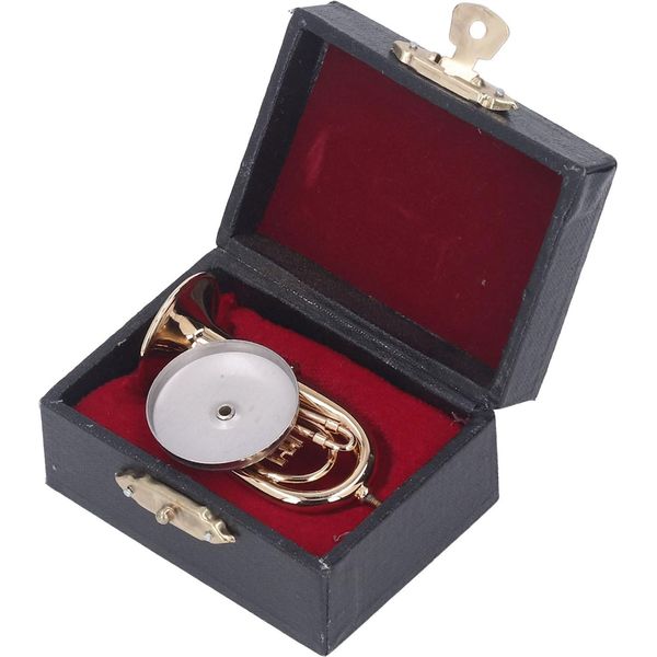 Modello Di Tuba In Miniatura, Modello Di Tuba In Miniatura, Modello Di Tuba Per Casa Delle Bambole, Modello Di Tuba Giocattolo, Strumento Musicale In Miniatura, Modello Di Strumento Musicale-image