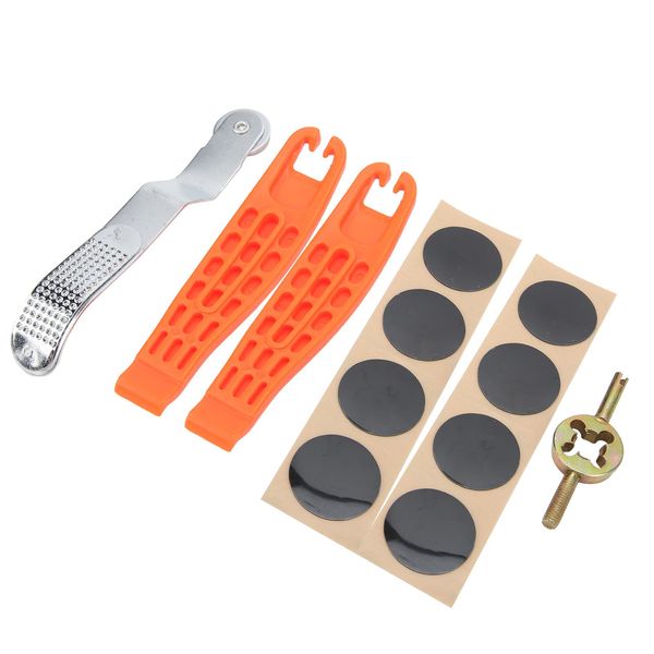 Kit Di Toppe Senza Colla, Kit Di Toppe Autoadesive Senza Colla, Strumento Di Riparazione Degli Pneumatici Della Bicicletta, Strumento Di Riparazione Della Gomma Della Bicicletta, Strumento Di Rimozione Degli Pneumatici Della Bicicletta, Accessori Per Il Ciclismo-image