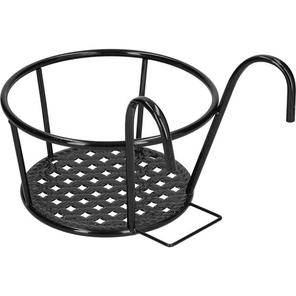 Fioriera Appesa Della Ringhiera, Supporto All'aperto Della Pianta, Scaffale D'attaccatura Del Vaso Di Fiori, Scaffale D'attaccatura Del Vaso Di Fiori, Supporto Del Vaso Di Fiori, Supporto Del Fiore Del Ferro-image