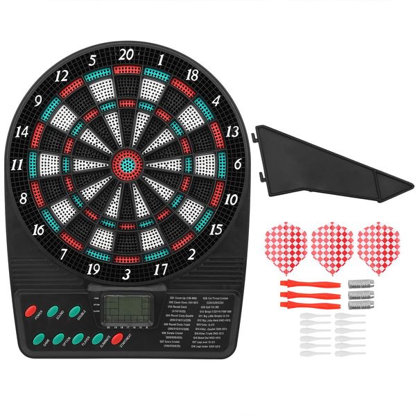 Elettronico Dartboard Game Set Display Lcd Automatico Punteggio Dart Piastra Giochi Set-image
