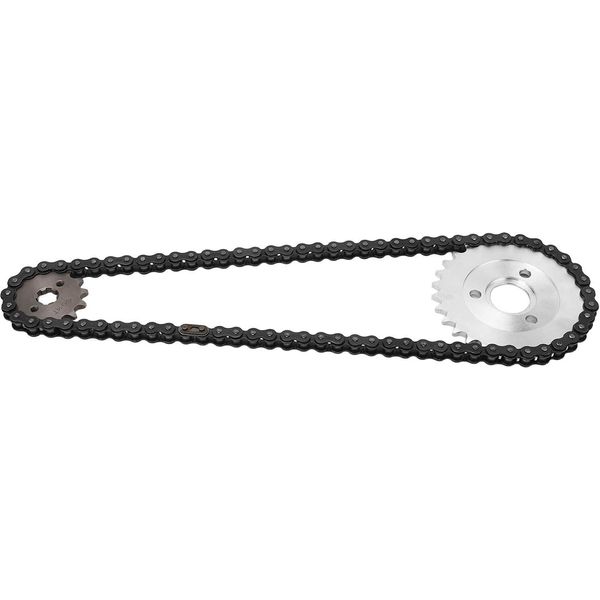 Kit Pignoni A Catena, Set Pignoni Posteriori A Catena, Set Pignoni A Catena 420, Pignone Posteriore Da 120 Mm, Catena 420 78 Maglie, Volano A Catena 14T-image