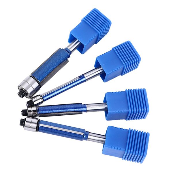 Bit Di Rifinitura A Filo, Set Di Bit Di Rifinitura A Filo, Bit Di Rifinitura A Filo Per Router, Bit Di Rifinitura A Filo Con Cuscinetto Superiore, Bit Di Rifinitura A Filo Con Doppio Cuscinetto, Bit Diritto-image