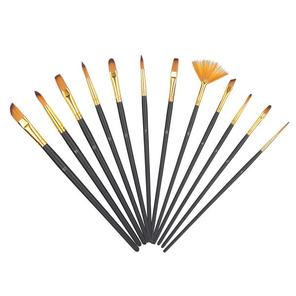 Pennelli Per Artisti, Set Di Pennelli Per Pittura, Pennelli Per Acquerello, Pennelli Per Artisti, Pennello Per Pittura Ad Olio, Pennelli Per Pittura In Nylon-image