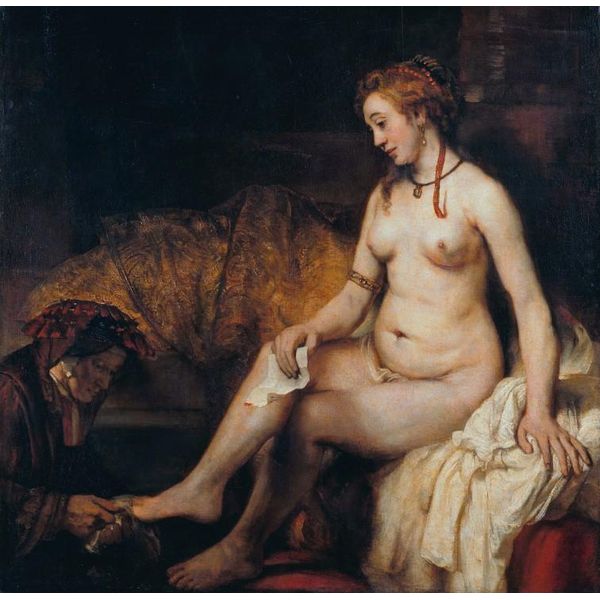 Grafika Puzzle Rembrandt - Betsabea Al Bagno, 1654 - 1000 Pezzi-image