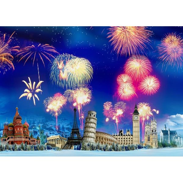 Puzzle Di Grafika Capodanno Nel Mondo - 500 Pezzi-image