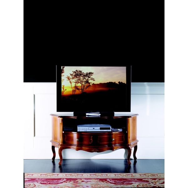 Credenza Tv Bassa Mobile Rtv Mobili Italiani Soggiorno Legno Arredamento Nuovo-image