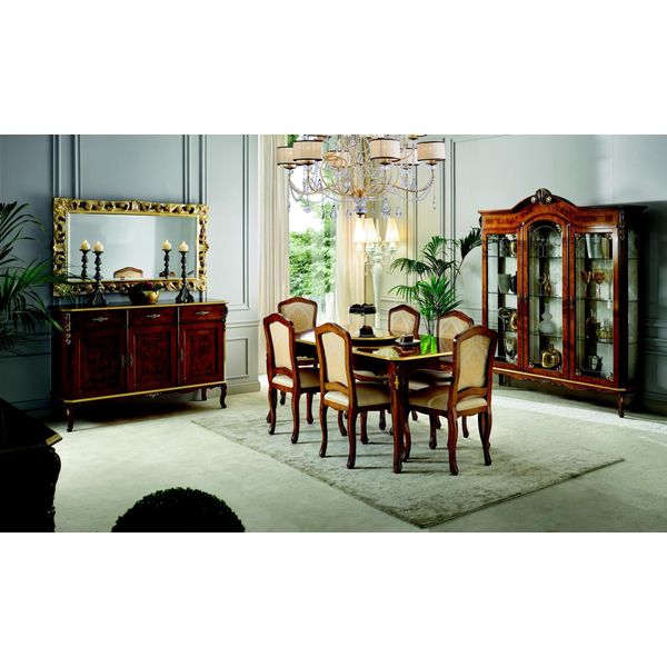 Set Completo Tavolo Da Pranzo 6 Sedie Sala Da Pranzo Set Tavolo Gruppo Da Pranzo Mobili 7Pcs-image