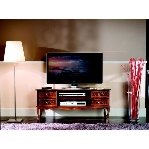 Credenza Tv Lowboard Rtv Mobile Italiano Soggiorno Legno Arredo Nuovo-image