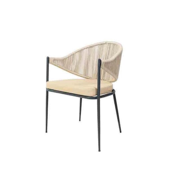 Sedia Beige Monoposto Imbottita Mobili Sala Da Pranzo Sedie Acciaio Inox Elementi-image