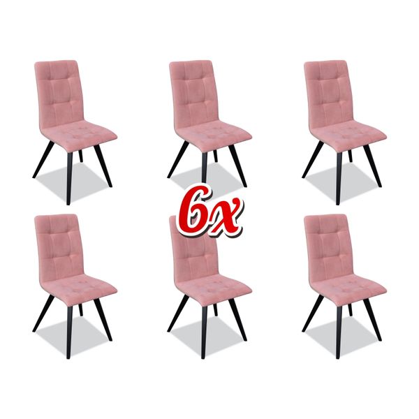 Gruppo Poltrone Mobili Di Lusso Italiani Set Di Sedie Per Sala Da Pranzo 6X Sedie-image