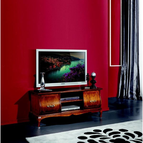 Credenza Tv Lowboard Rtv Mobile Italiano Soggiorno Legno Arredo Nuovo-image