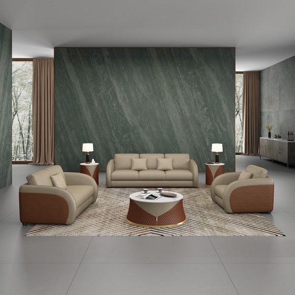 Divano Set Di Divani 3 1 Posti Design Divano Imbottito Divano Moderno Set-image