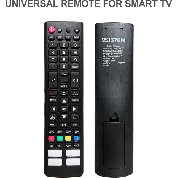 Telecomando Tv Universale, Telecomando Sostitutivo Per Televisori Lcd A Led Di Diverse Marche Con Tasti A Piattaforma Di Rete-image