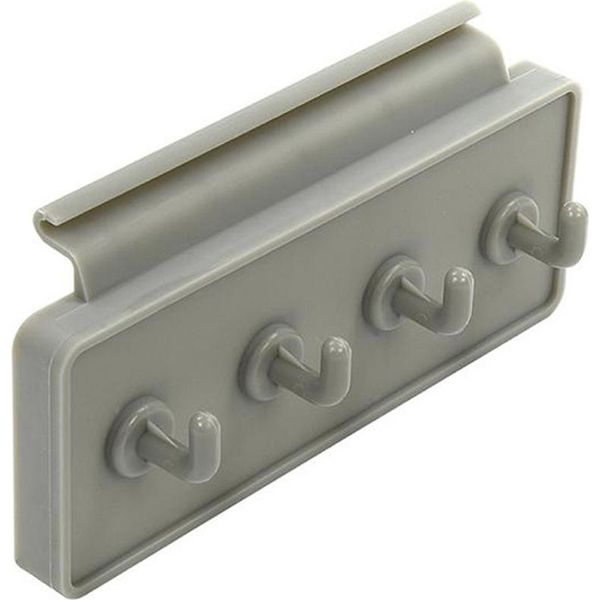 Gancio Per Cappotto Gancio Per Tubo Caravan Campeggio Caravan Barca Grigio 4 X-image