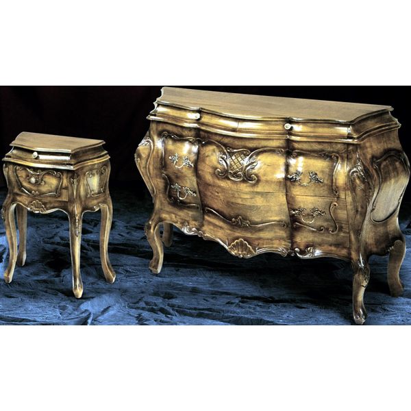 Cassettiera In Legno Mobili In Stile Italiano Cassettiere Di Lusso Barocco Credenza Italia Nuovo-image
