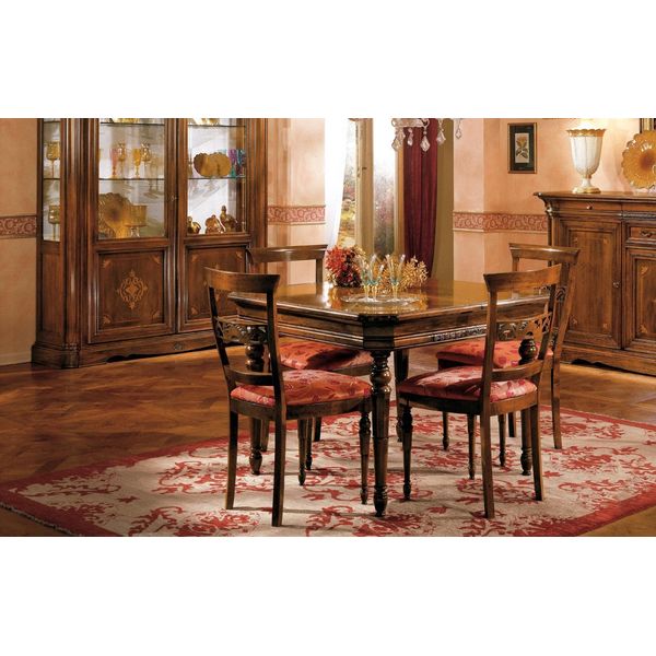 Set Tavolo Da Pranzo Gruppo Legno Tavoli 5Pcs Set Completo Tavolo Da Pranzo 4 Sedie Sala Da Pranzo-image