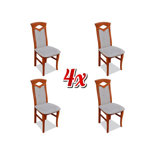 Set Di Sedie Poltrona Lehn Design Tappezzeria In Tessuto Sala Da Pranzo Soggiorno 4X Sedie Nuovo-image