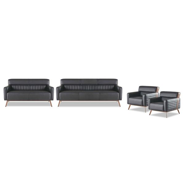 Set Da Lavoro 4 Pezzi 3 Posti 2 Posti Con Poltrona Stile Design Moderno-image