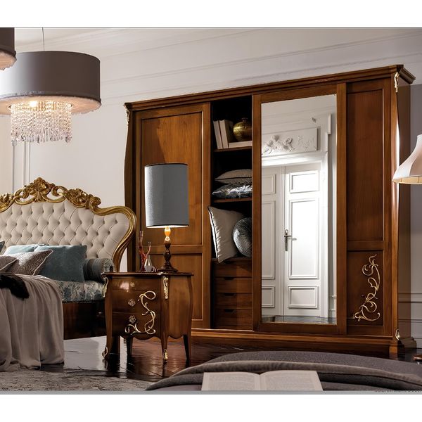 Camera Da Letto Armadio Legno Mobili Barocco Nuovo Armadio Classico Armadi-image