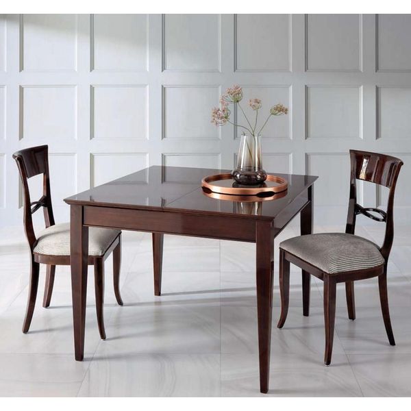 Sala Da Pranzo Sedia Sedia Poltrona Sala Da Pranzo Sedie Tessuto Legno Lusso Mobili Marrone-image
