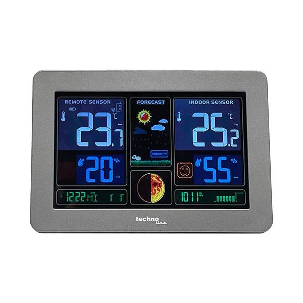 Technoline WS6469 Stazione Meteorologica | Visualizzazione Dei Giorni Della Settimana | Visualizzazione Del Comfort Ambientale | Visualizzazione Delle Fasi Lunari-image