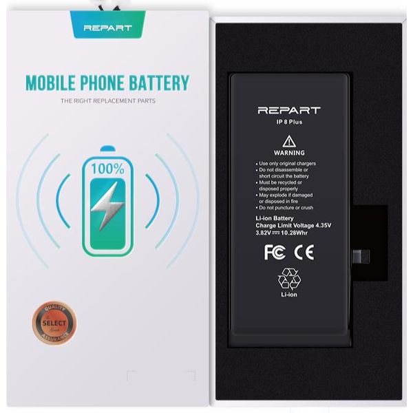 Tradebit Batteria Di Ricambio Compatibile Con Apple Iphone 8 Plus - Li-Ion - 2691 Mah-image
