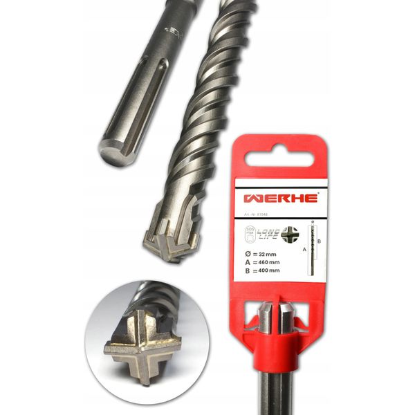 Werhe Trapano A Croce Per Calcestruzzo Sds Max 32X460 Mm-image