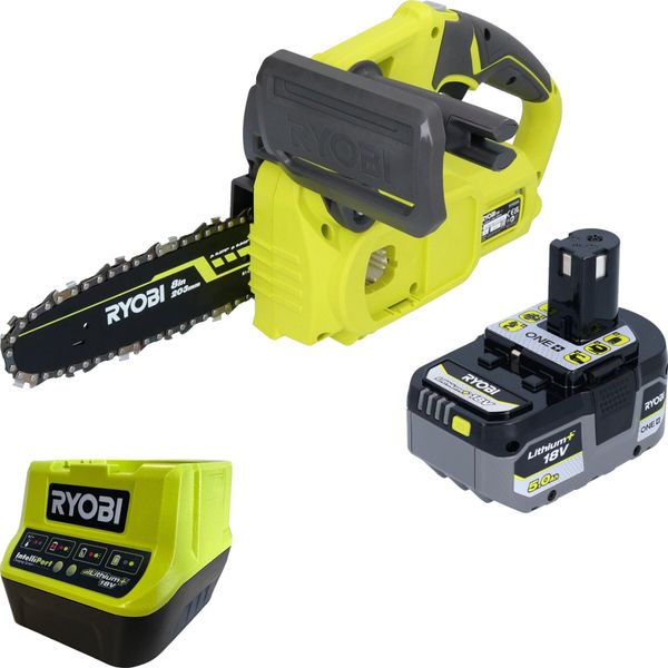 Ryobi RY18CS20A 18 V One+ Motosega A Batteria 20 Cm Compact + 1X Batteria 5,0 Ah + Caricabatterie-image