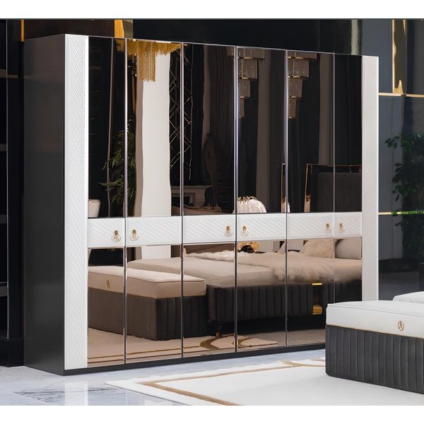 Camera Da Letto Armadio In Legno Mobili In Stile Italiano Armadio Nuovo-image