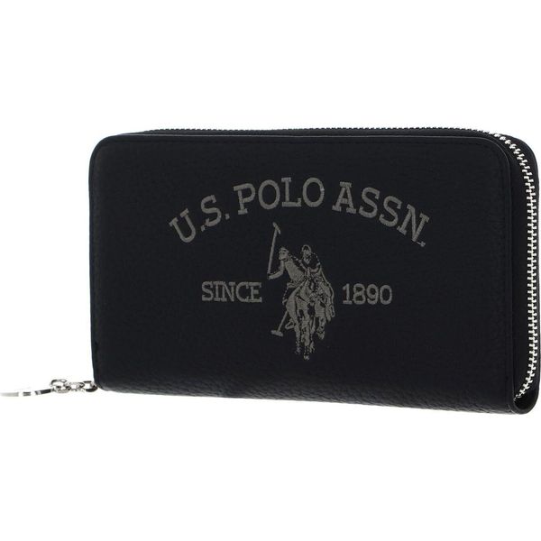 U.S. Polo Assn. Portafoglio Breezy Zip Around Wallet Black Nero-image