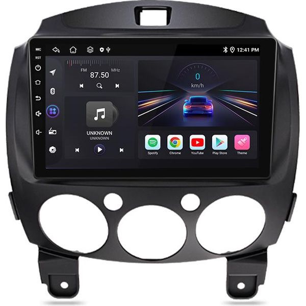 Autoradio Carplay 2+32G 9'' Android13 Per Mazda2 2007-2013 Gps Navi Dab Bt Wifi Swc Rds Dsp 4 Core-image
