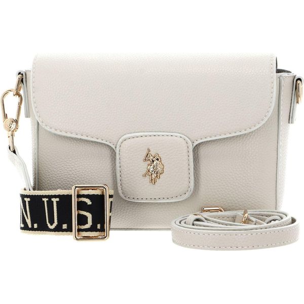 U.S. Polo Assn. Borsa A Tracolla New Mansion Flap Crossbody Bag Cream White Avorio-image