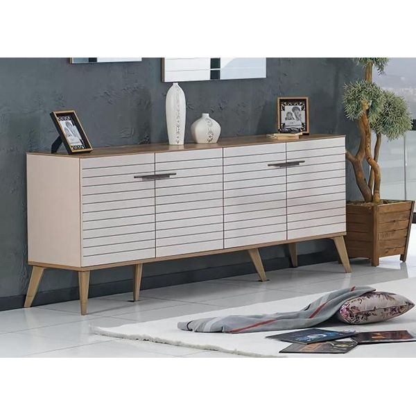 Cassettiera Credenza Credenza Armadio Cassettiera Buffet Legno 200Cm Credenza-image